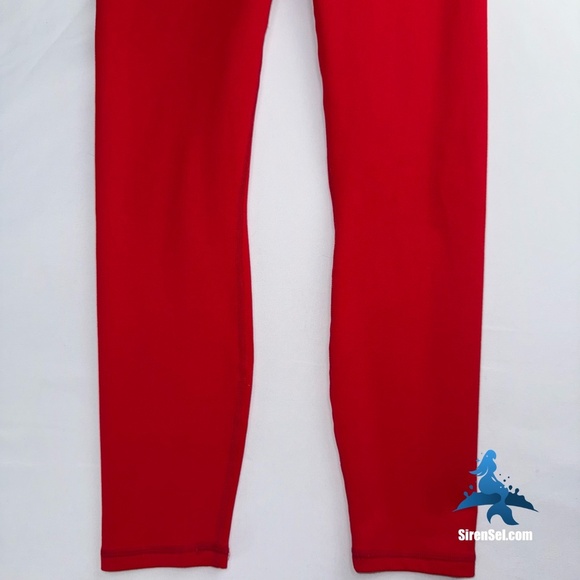 1084 Fabletics Powerhold High Waisted 7/8 Leggings - Size XS - Red w/White Laces - Picture 7 of 15